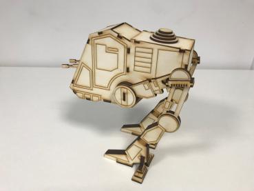 Star Wars - AT-AP Walker as 3D large laser cut model in wood